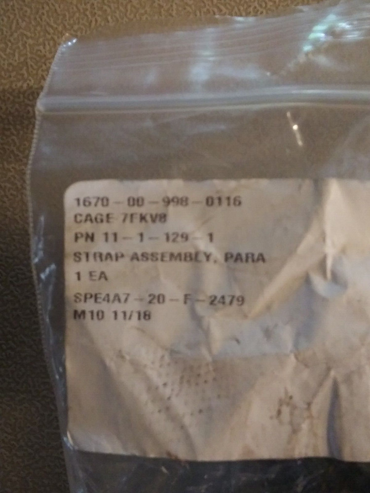 PARACHUTE STRAP ASSEMBLY 1670-00-998-0116