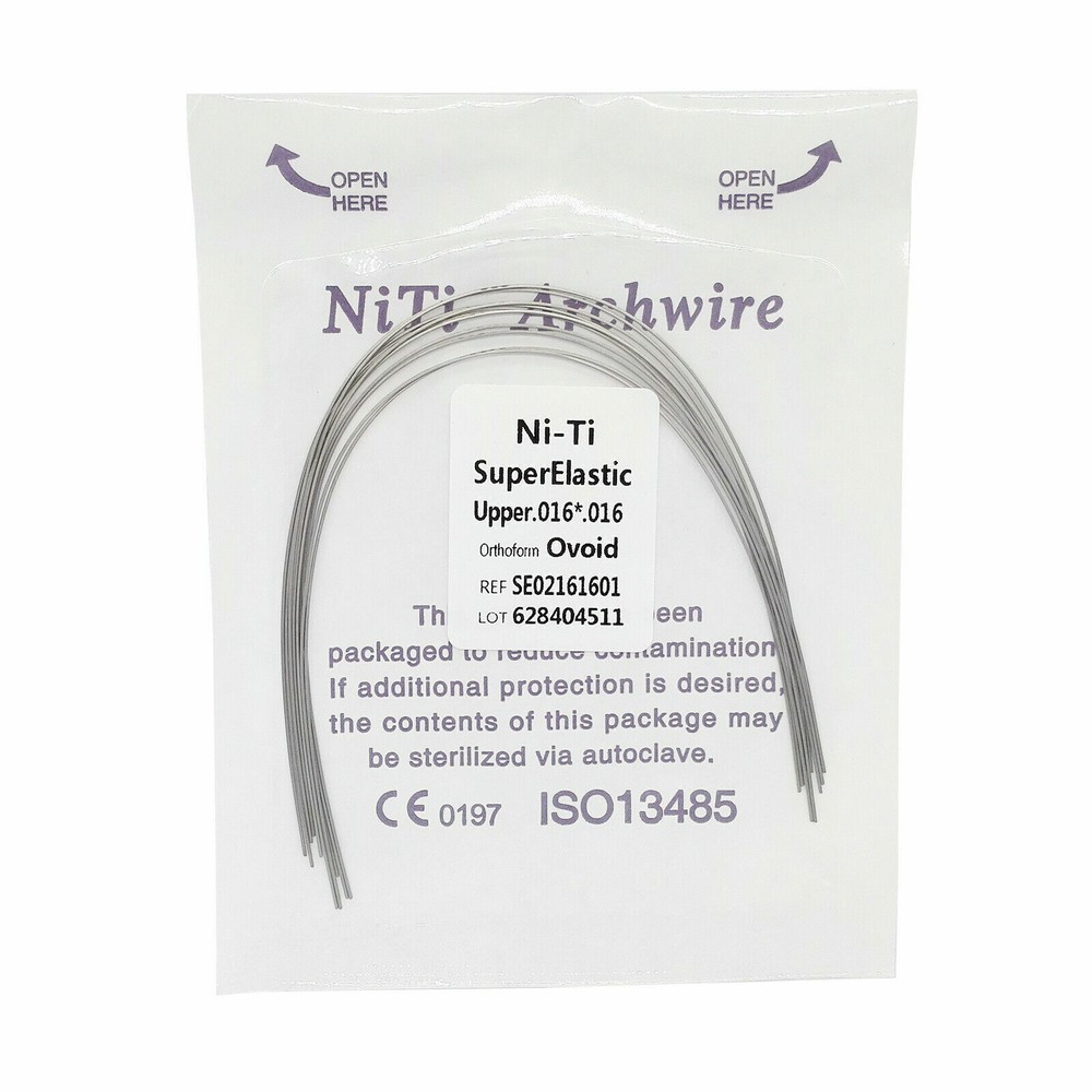 10 Pack Dental Ortho Super Elastic Niti Arch Wire Rectangular Nature/Oval/Square