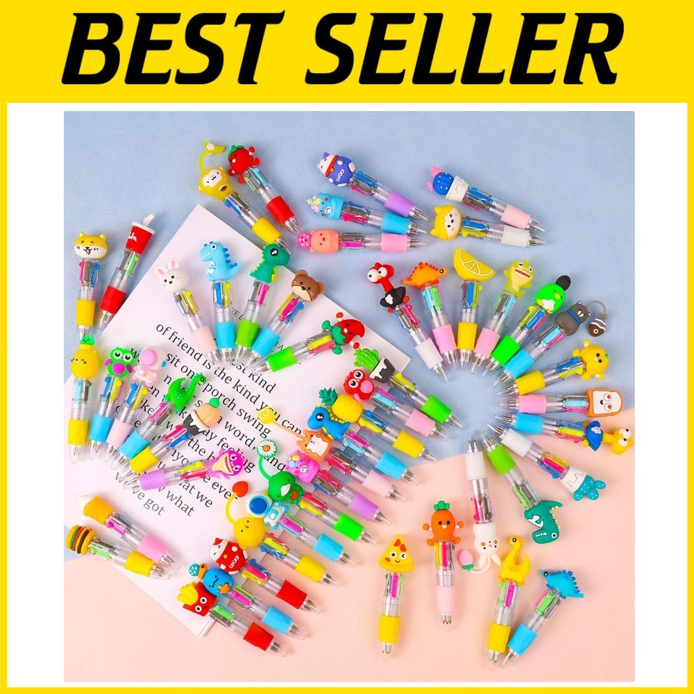 Multicolor Mini Pens Pack - 50 Assorted Cute Ballpoint Pens