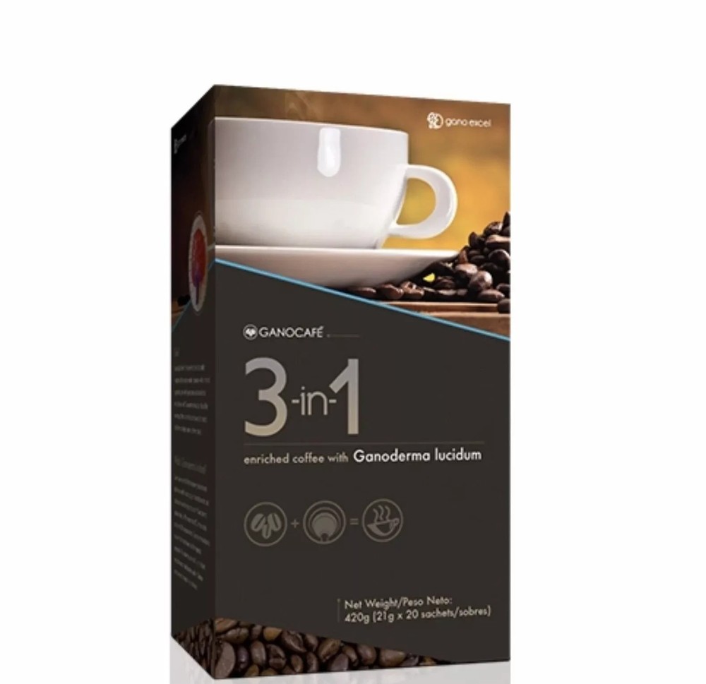 Gano Excel GanoCafe 3 in 1  Coffee Enriched with Ganoderma Lucidum