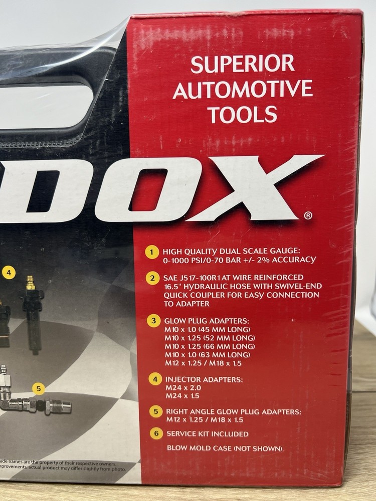 MADDOX Diesel Engine Cylinder Compression Tester Gauge Pressure Test Tool Kit