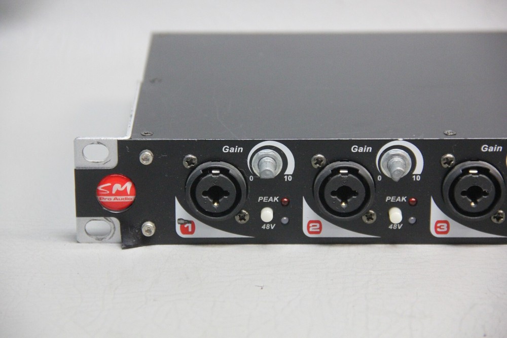 SM PRO AUDIO ENHANCED 8 CHANNEL PREAMP PRE-AMPLIFIER PR8E MISSING KNOBS