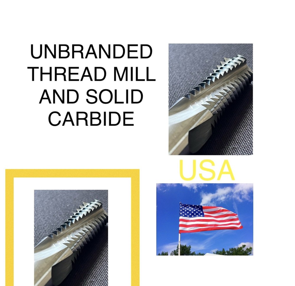 BRAND NEW 5/16-27 NPT SOLID CARBIDE THREAD MILL - .300 DIA