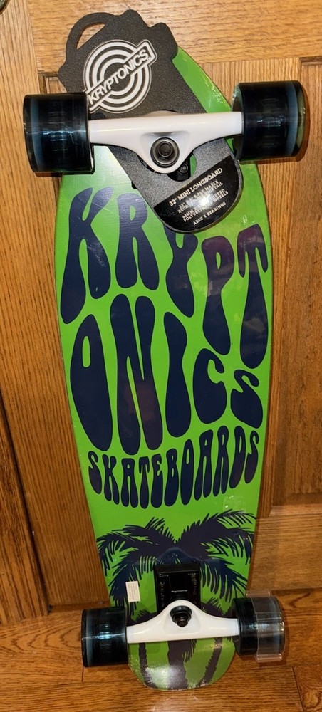 Kryptonics 32" Mini Longboard Skateboard New Sealed Excellent Art Work
