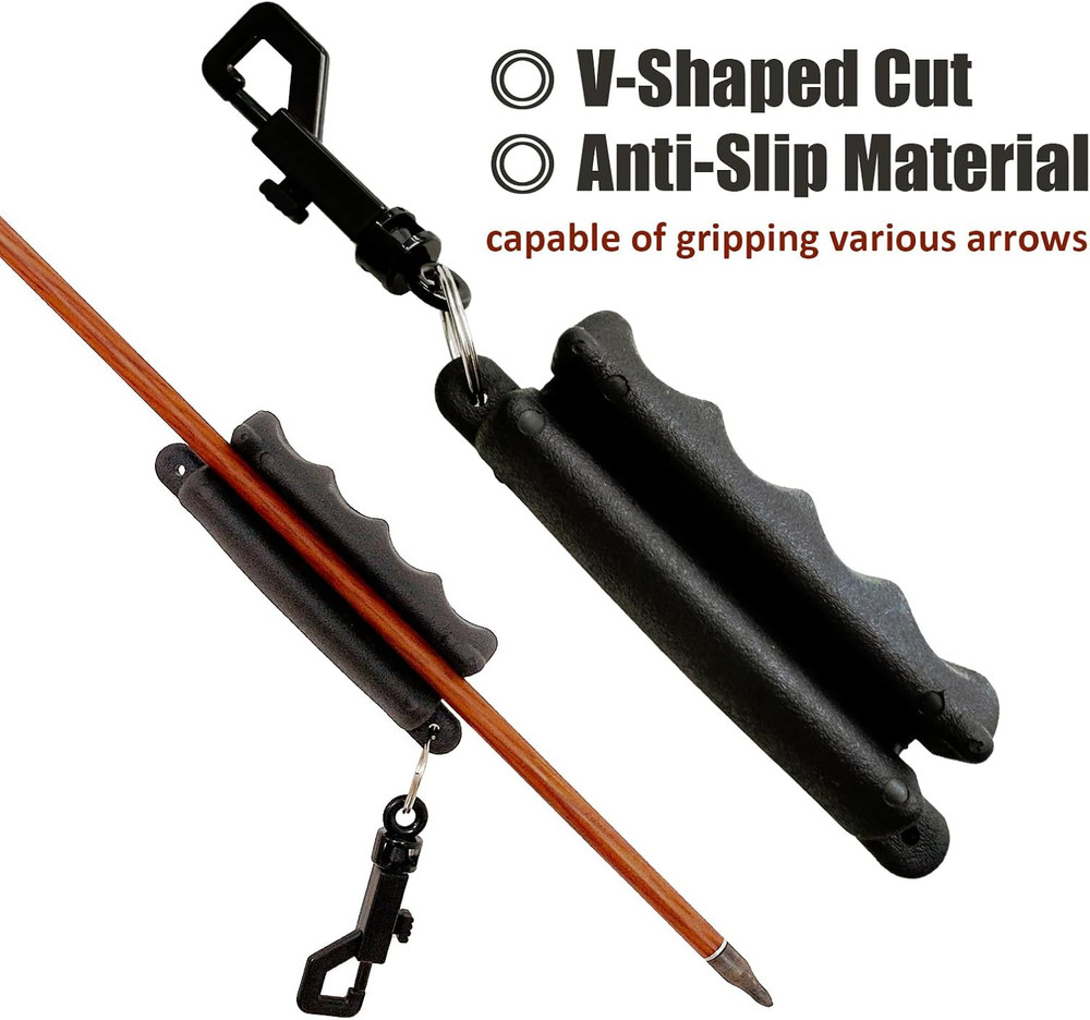 3-Pack Rubber Arrow Puller with Belt Clip for Easy Arrow Removal