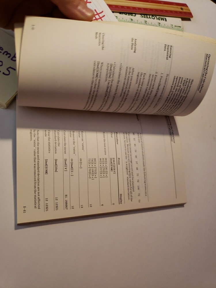 Texas Instruments TI-35 Galaxy Guidebook Vintage 1984