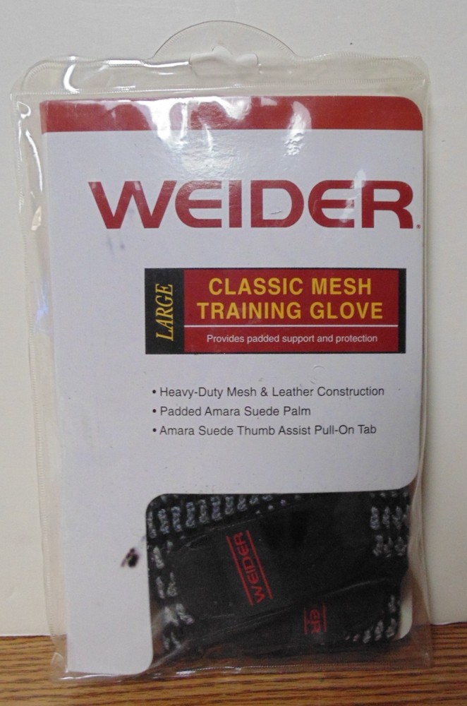 2005 Weider Classic Mesh Training Glove Large New In Package