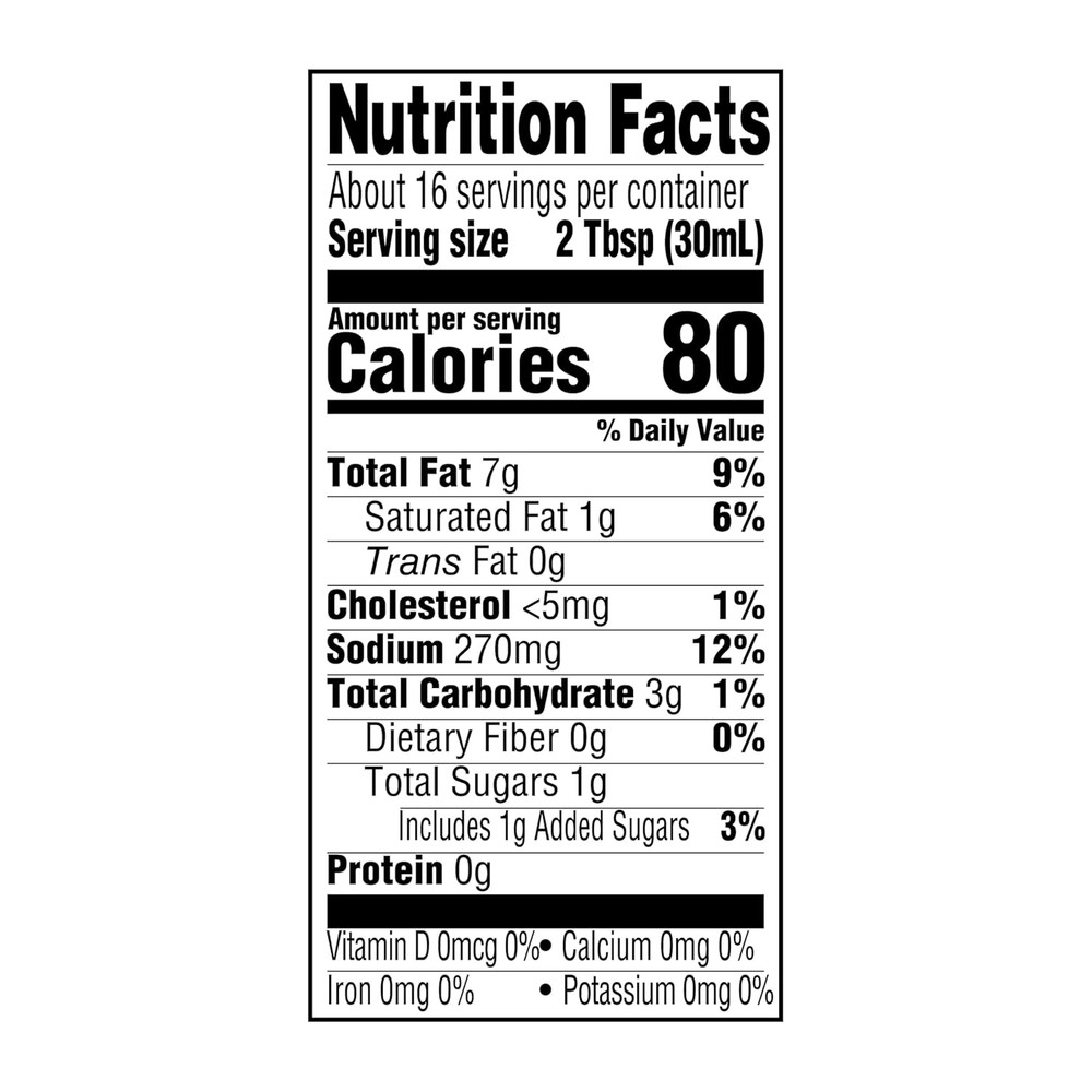 , Light Ranch Dressing, 16 Fl Oz