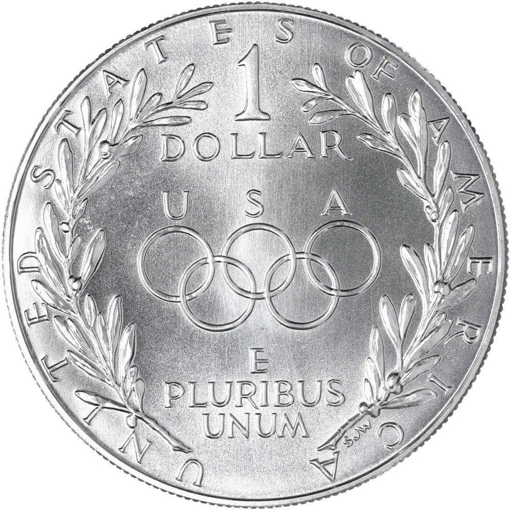1988 D Olympics BU Commem 90% Silver Dollar OGP & COA