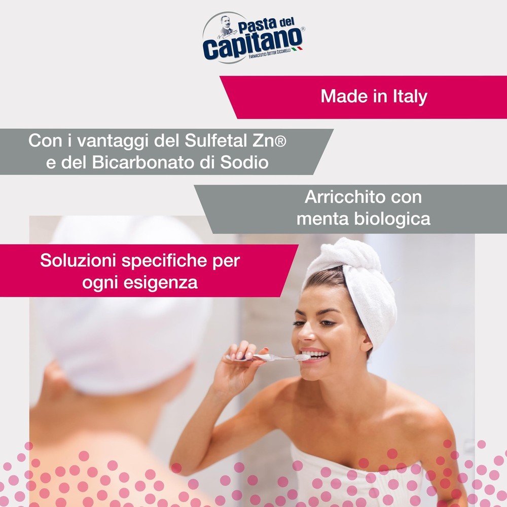 Pasta Del Capitano Baking Soda Toothpaste 75 ml (2.54 Fl oz)