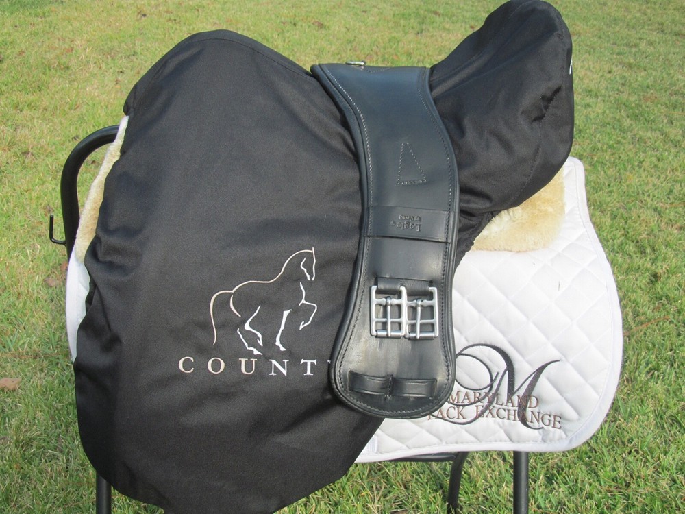17" COUNTY PERFECTION dressage saddle- medium tree-INCLUDES 30" LOGIC GIRTH-2017