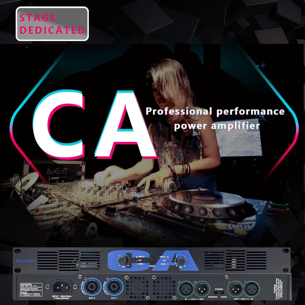 CA-450 2 Channel 1800W Digital Power Amplifier 2x900watt Class-D Bridge Function