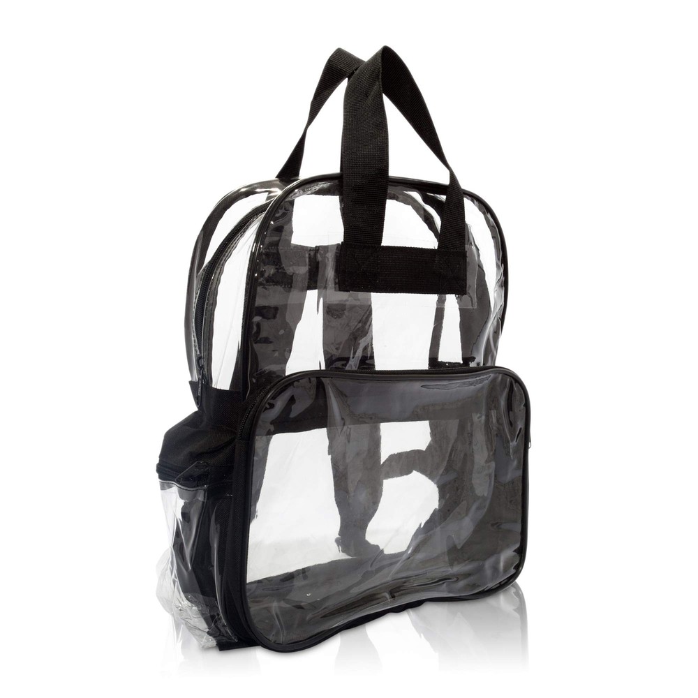 DALIX Clear Backpack with Smooth Plastic Completely Transparent