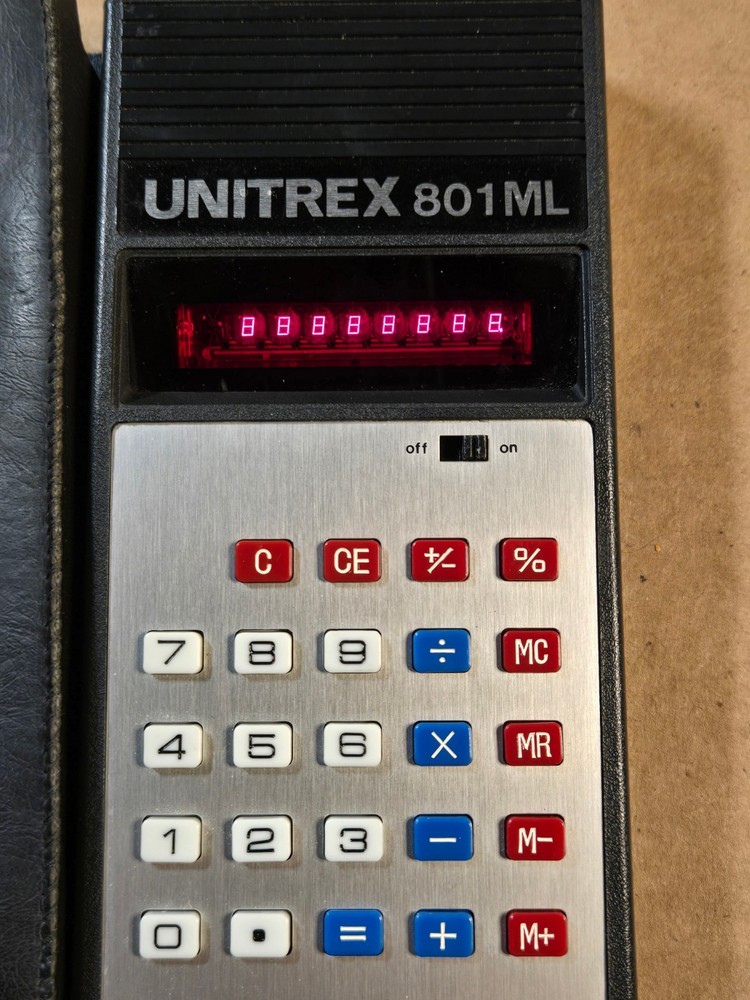 Unitrex 801ML Vintage Calculator - Working Well