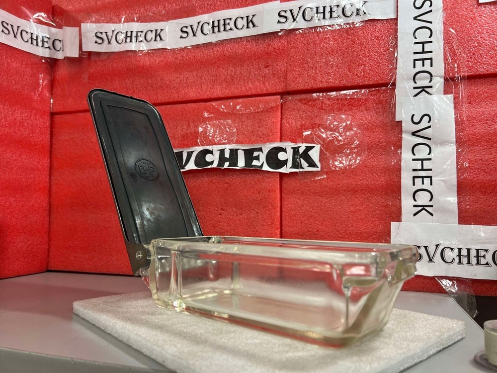 BP Medical Tool Sterilizer Pyrex B-4 Glass Lidded Autoclave