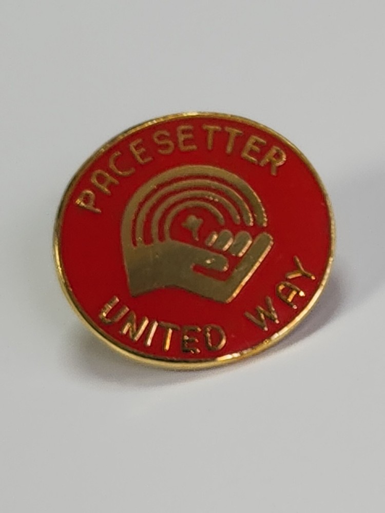 Pacesetter United Way Lapel Pin Red Color