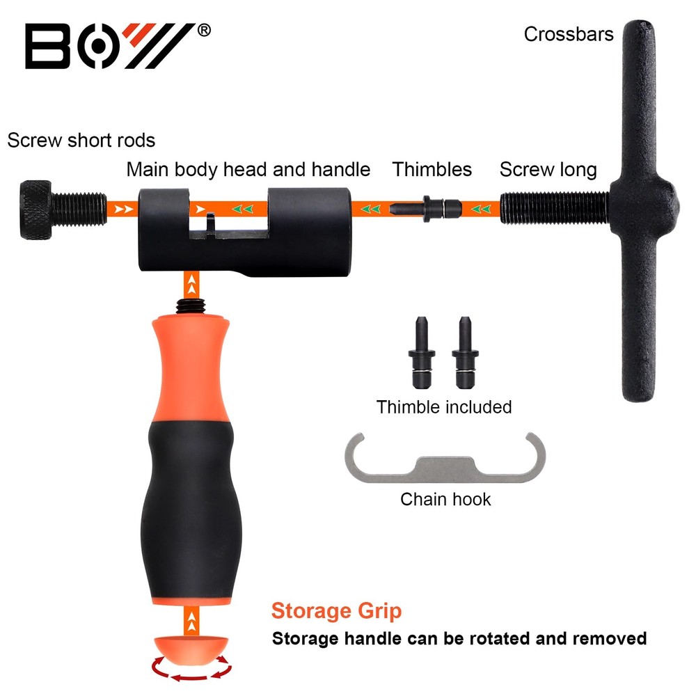 SONZUIA Universal Bike Chain Tool Kit with One Size,