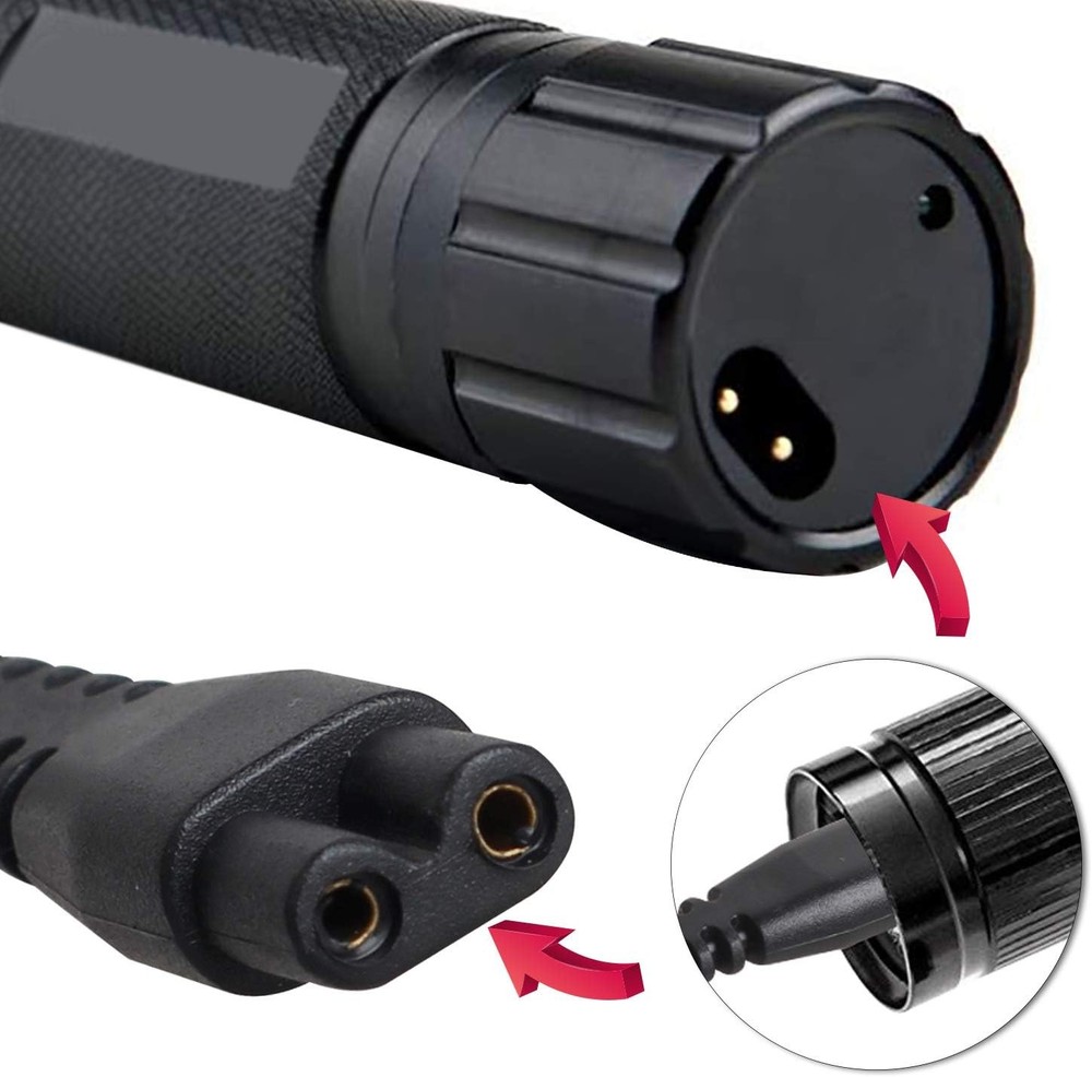 Expandable Stun Gun Charger Cable Cord