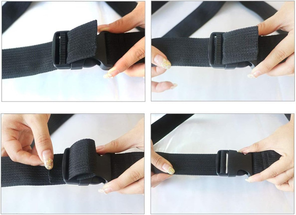 Backpack Accessory Strap 4PCS 1.5X40Inch Black Utility Straps with Quick-Release