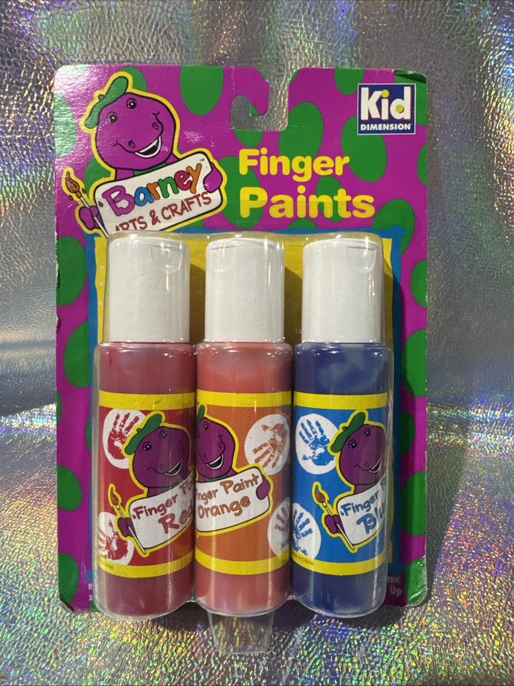 Barney Finger Paints- 1993- Rare