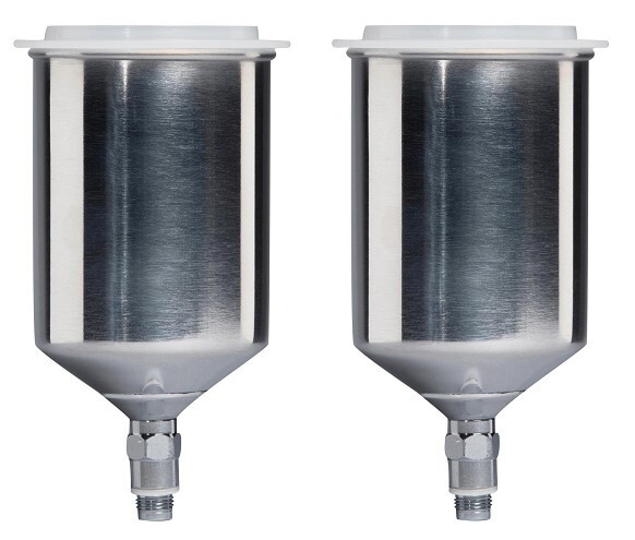 Devilbiss 803610 StartingLine 600cc Aluminum Gravity Cup for Spray Guns (2 Pack)