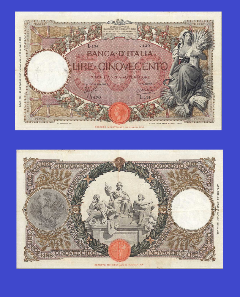 Italy 500 lire 1932 * Copy
