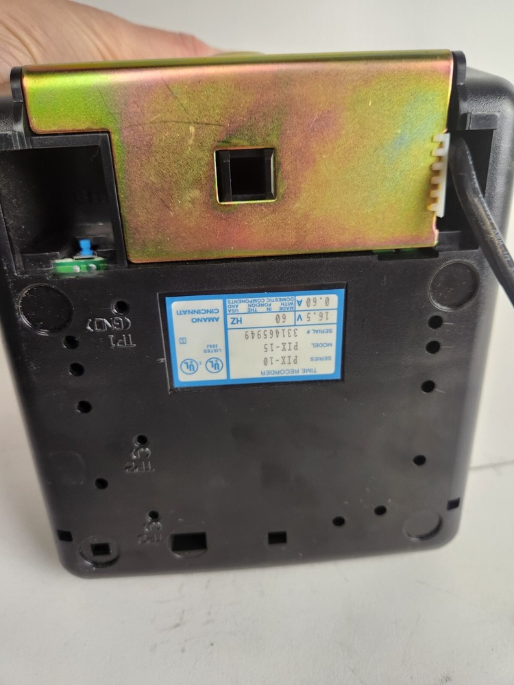 Pix-15 Amano Time Clock Recorder Electronic Digital NO KEY (TESTED)