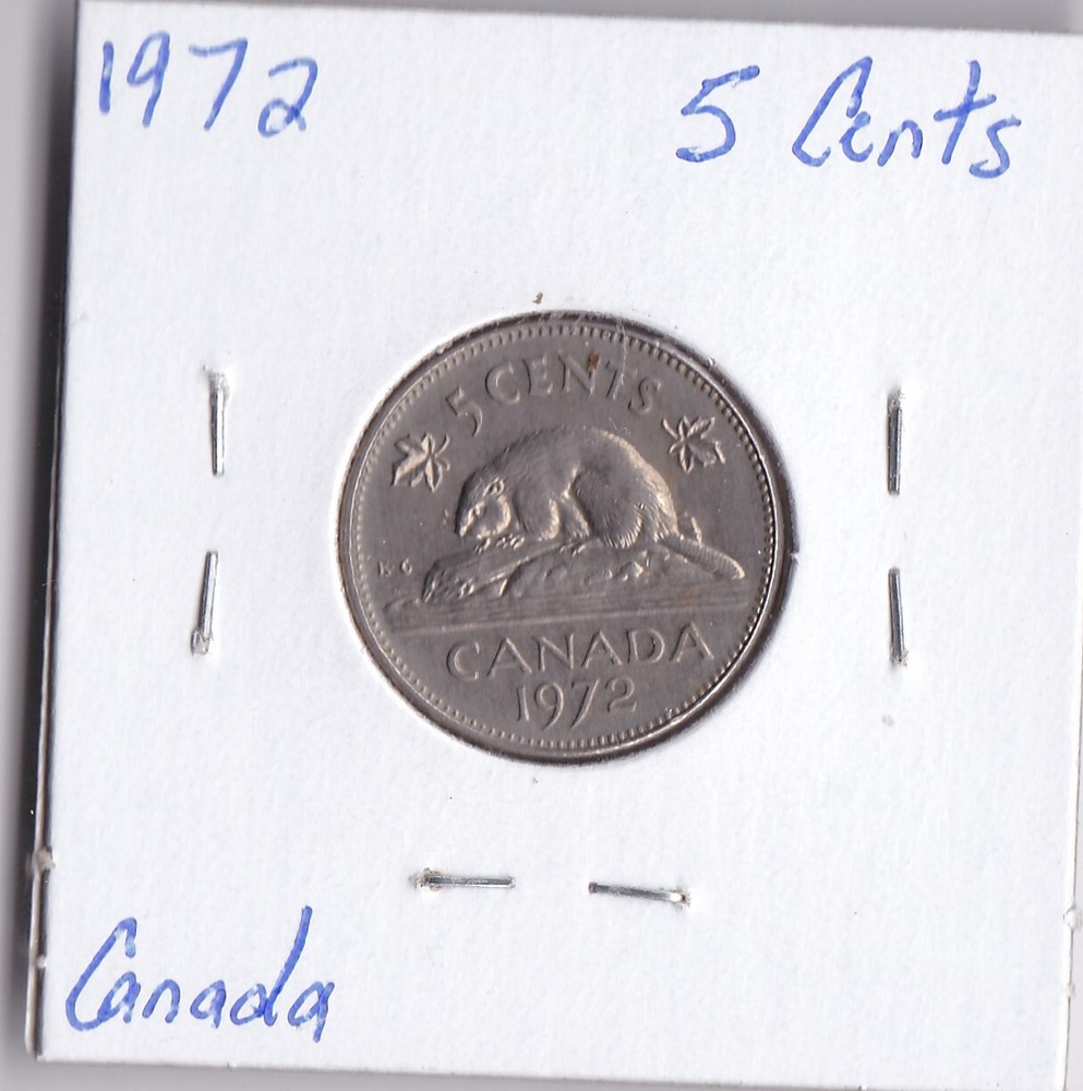 1972 Canada 5 Cents
