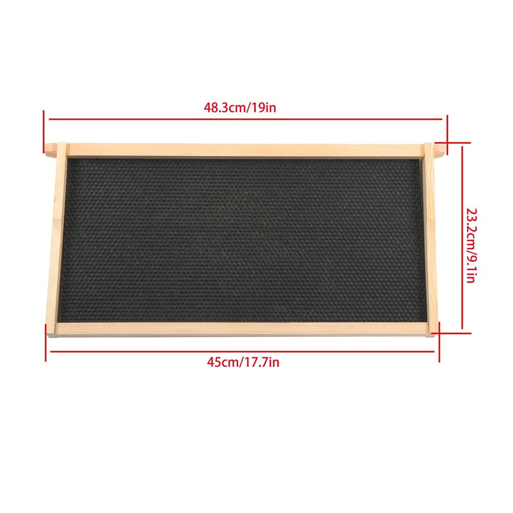 10 Frame 4 Layer Bee Hive Beeswax Coated Includes Beehive Frames and Foundations