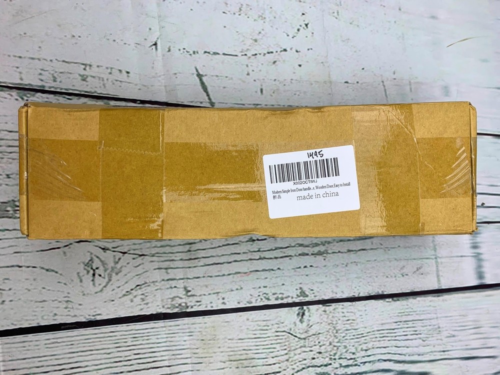 Modern Simple Iron Door Pull Sliding Door Handle Black