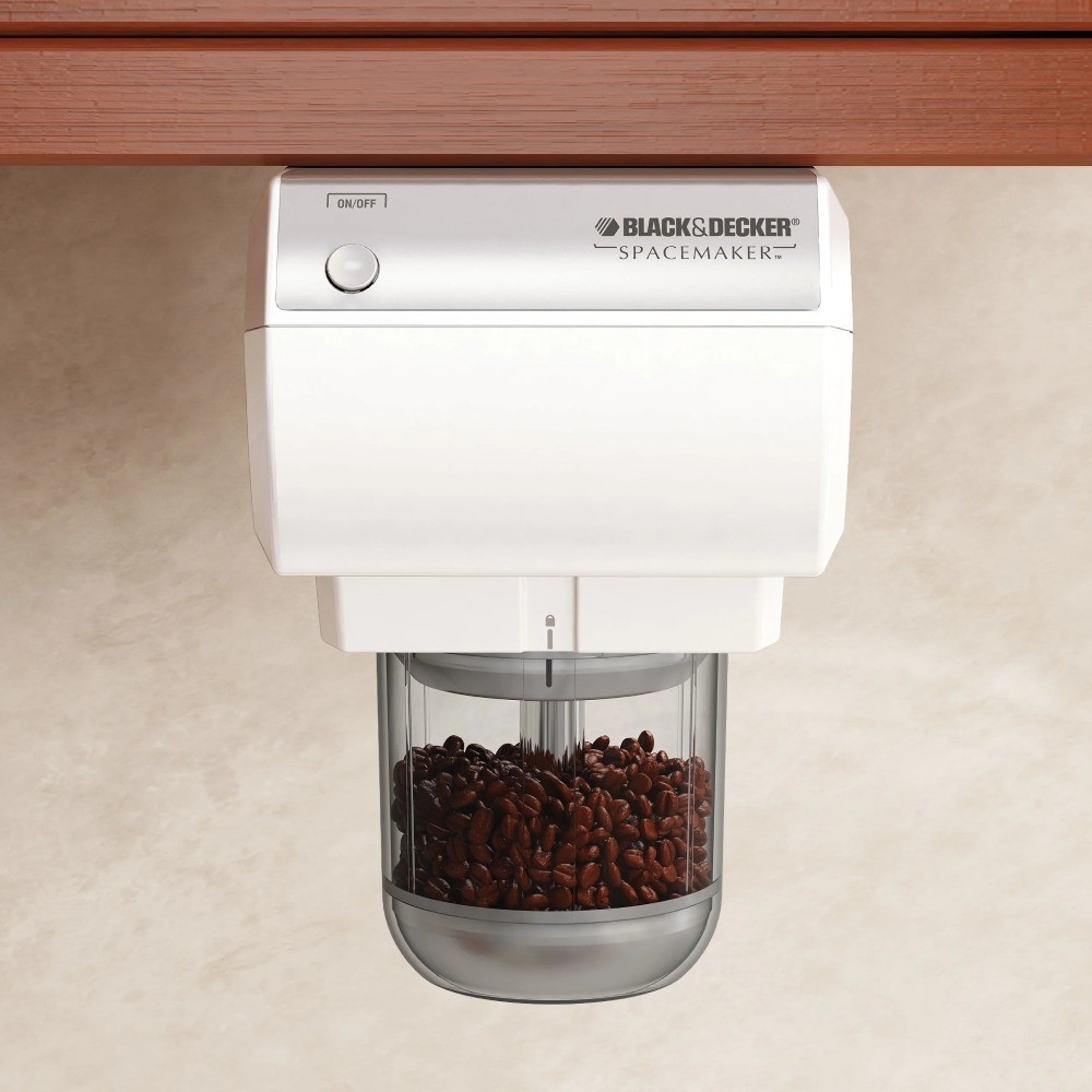 Electric Spice Grinder 800W White 0.75-Cup Capacity with Plastic Containers