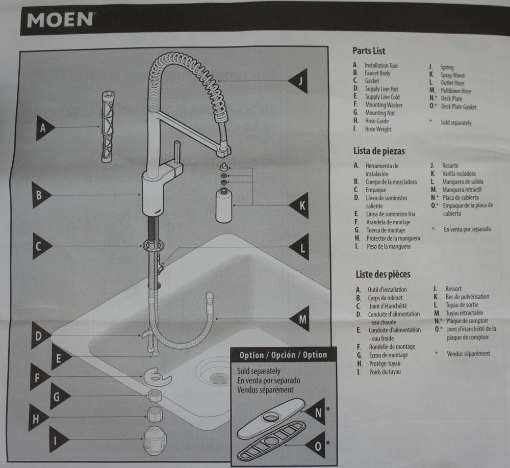 MOEN ALIGN 5923 CHROME ONE HANDLE PULLDOWN KITCHEN FAUCET IN ORIGINAL BOX