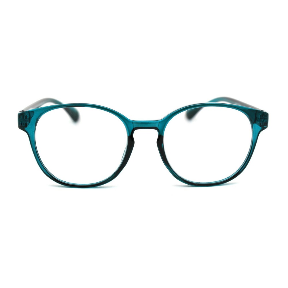 Classic Unisex Round Keyhole Plastic Reading Glasses