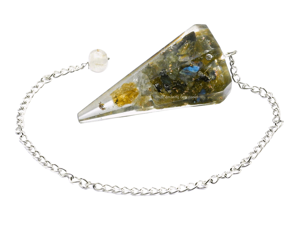 Labradorite Orgone Pendulum