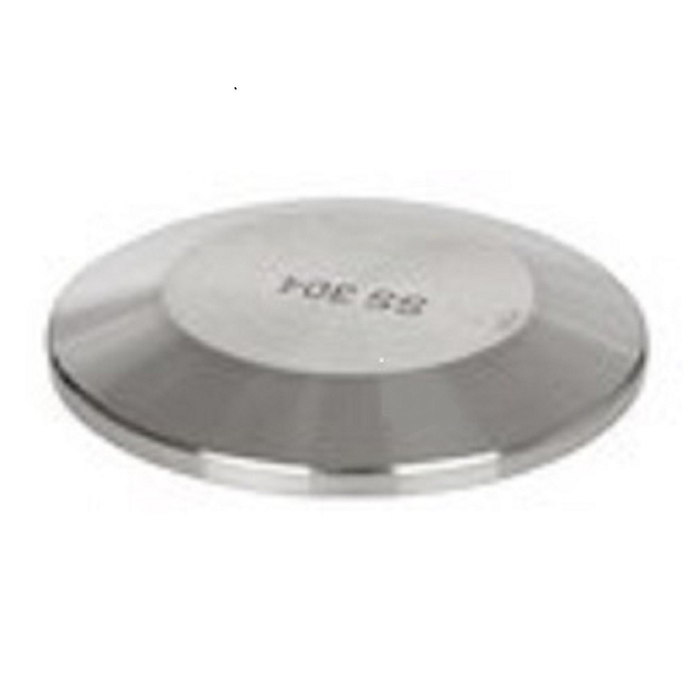 Sanitary 4" Solid End Cap 304 Stainless Dairy Brewing Tri Clover