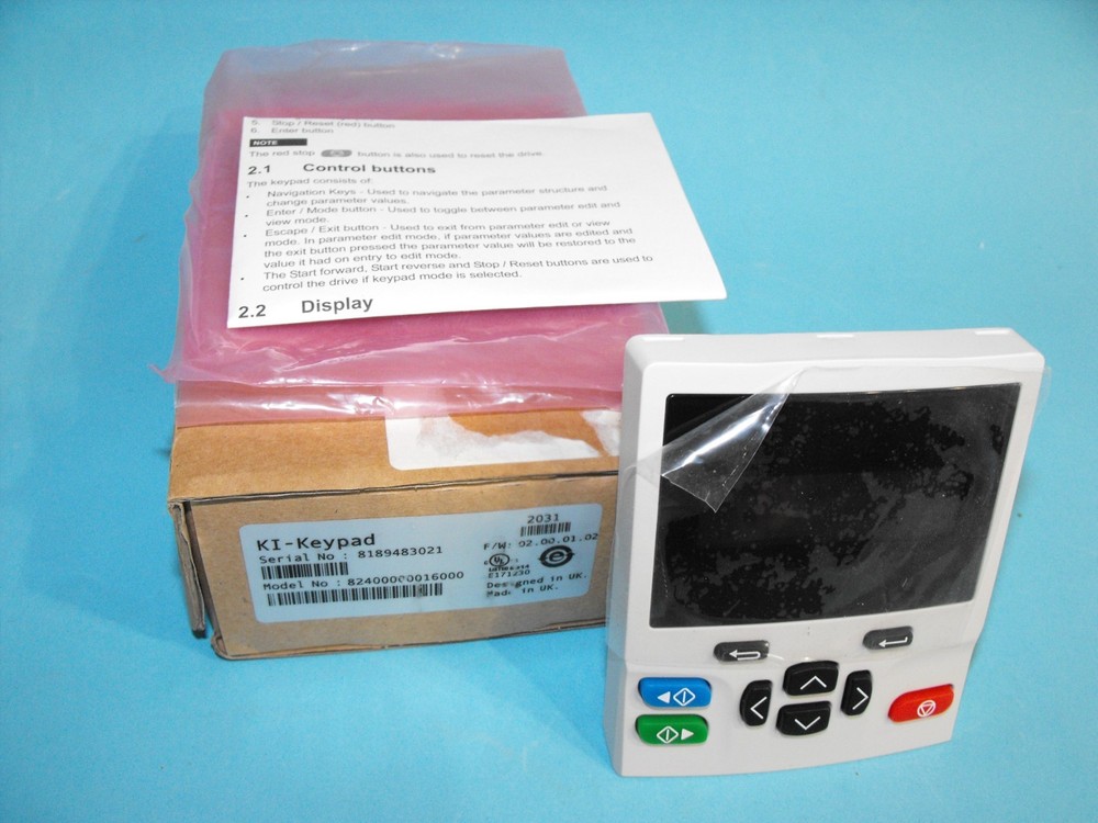 Control Techniques EMERSON KI-KEYPAD.82400000016000.M600 M700 control panel.NEW
