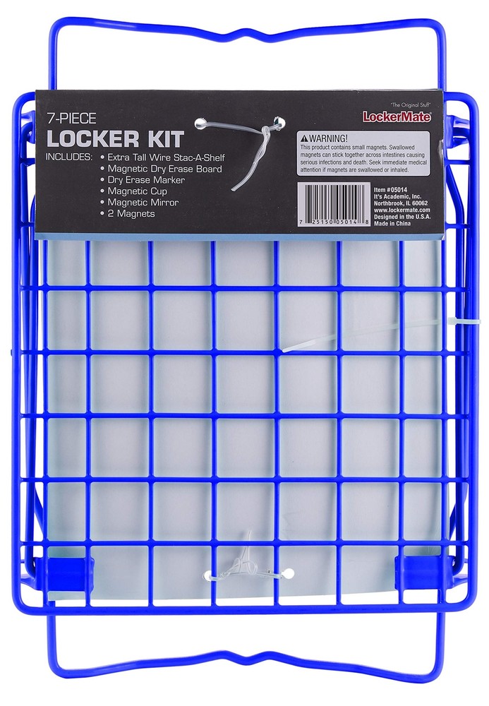 LockerMate Stac-A-Shelf Locker Shelf, Stackable Organizer, Extra Tall, Fits S...