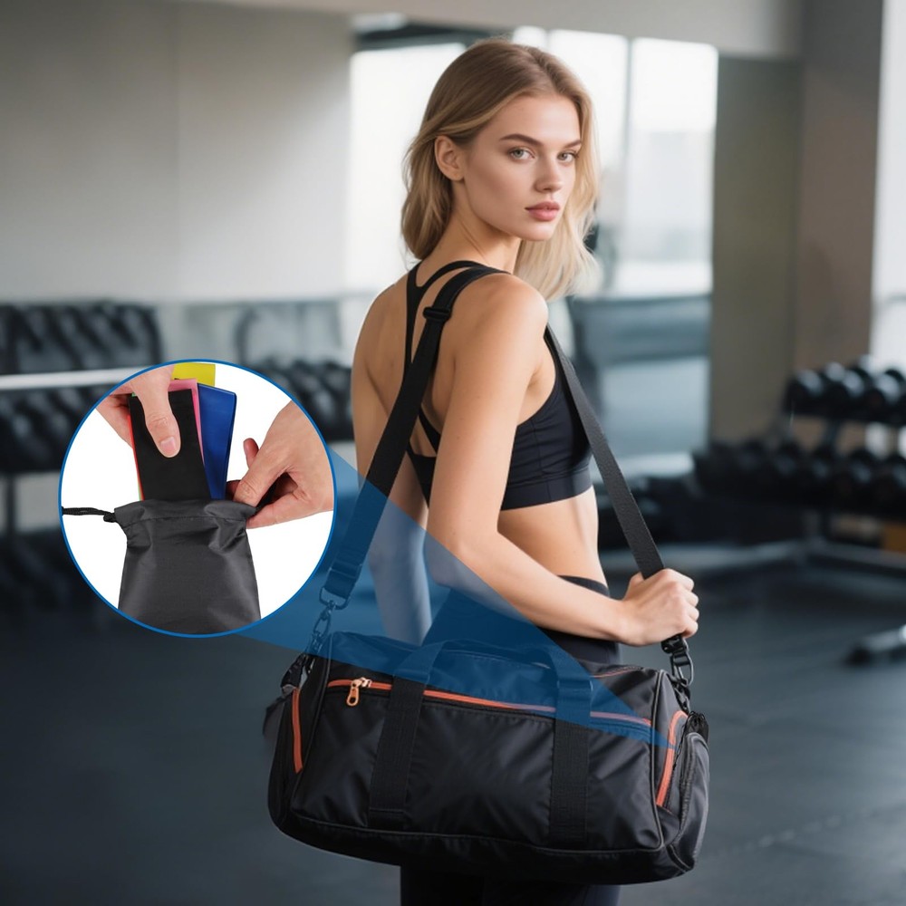 7 Pack Elastic Resistance Bands Set, Multi-Colored Workout Bands, Different L...