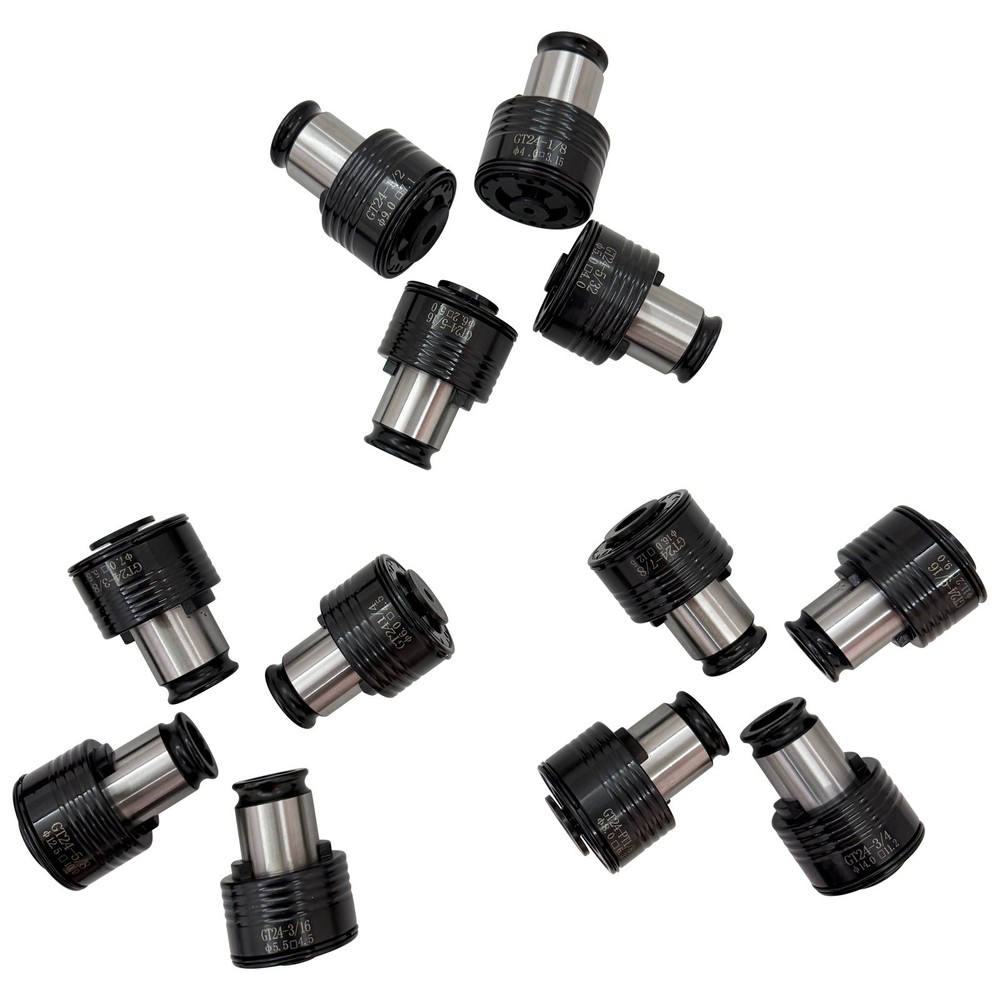 Tapping Machine ANSI Chuck Set 12PCS Quick Change Chuck 1/8"-7/8"