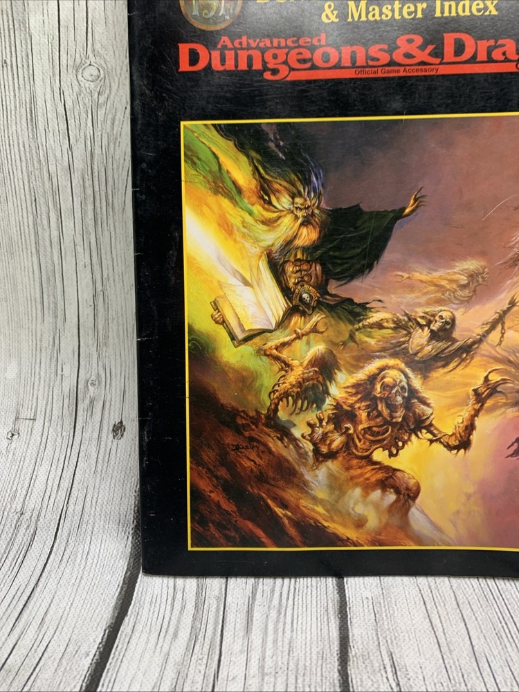 AD&D Advanced Dungeons & Dragons Dungeon Master Screen & Master Index TSR 9504
