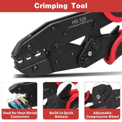 Wire Stripper and Crimping Tool Kit, 3 in 1 Self-Adjusting Wire Stripping for