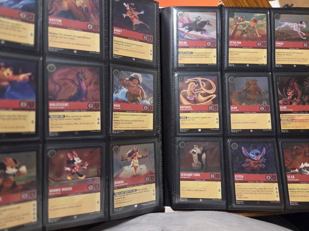 Disney Lorcana The First Chapter Complete Master Set Regular & Cold Foil Lot
