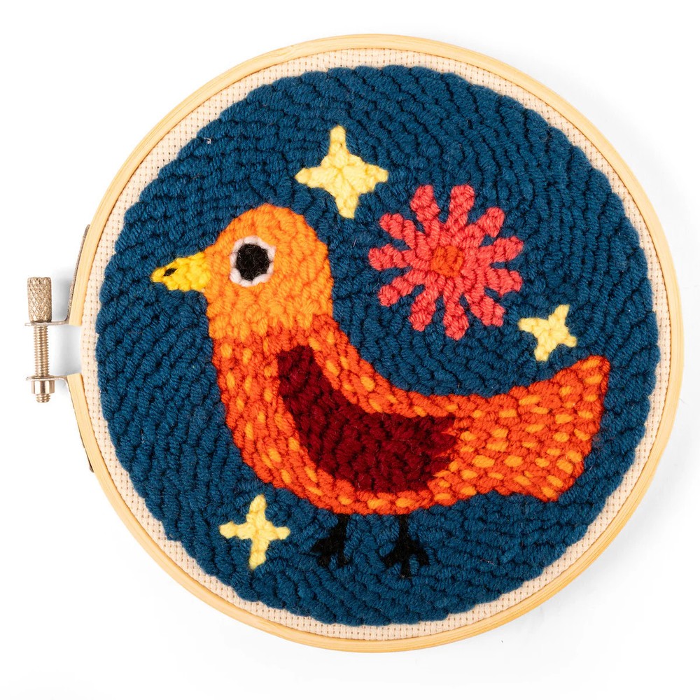 Kikkerland Punch Needle Bird Kit