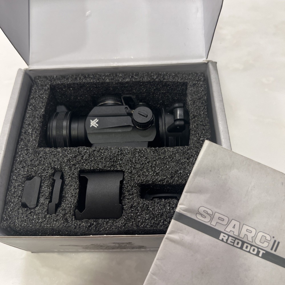 Vortex SPARC II Red Dot Sight Scope Multi Height Mounts Manual & Battery OpenBox