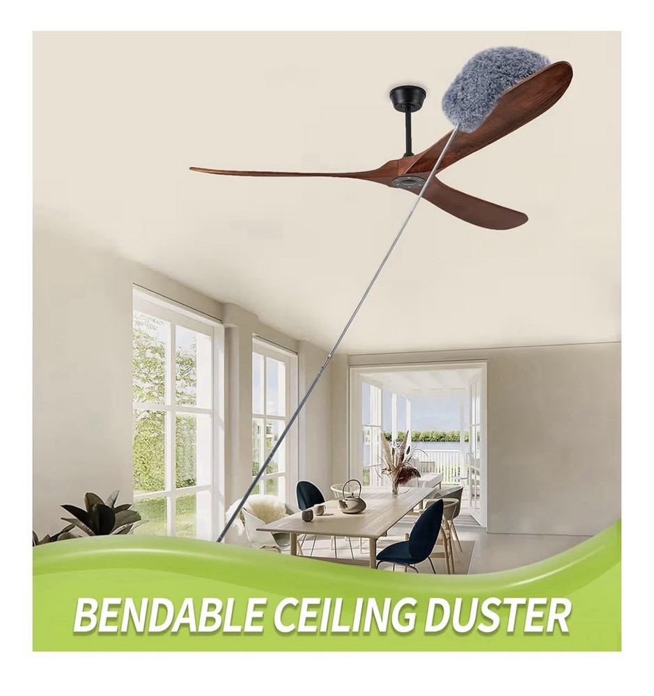 Microfiber Duster Extendable Cleaning Brush with Replaceable Heads Dust Cleaner