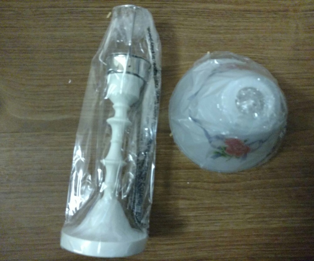 Vintage Avon Floral Candle Holder