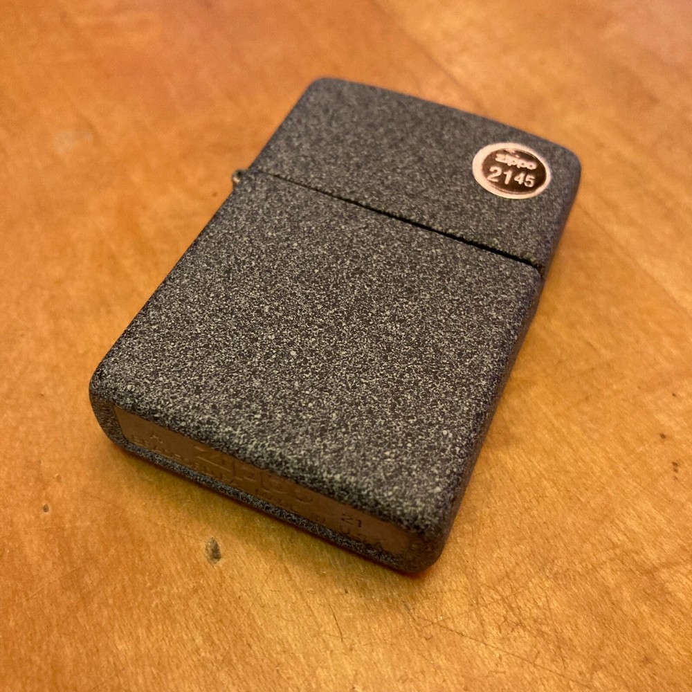 Genuine Zippo Iron Stone windproof Lighter CASE ONLY No Insert/Box