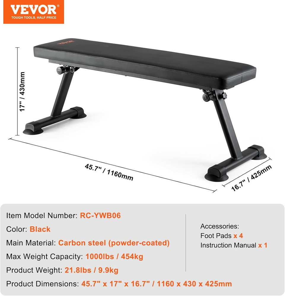 Sit up Bench, Decline Ab Bench with Reverse Crunch Handle, Adjustable Height Set