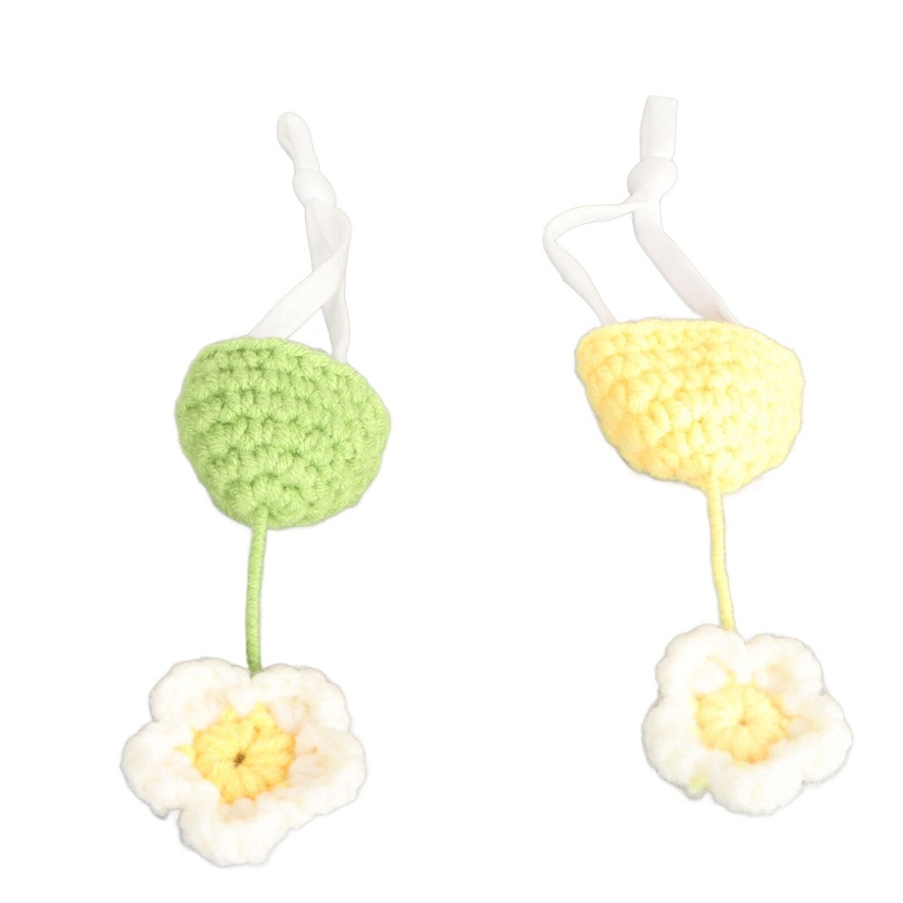 2Pcs Cute Tiny Hamster Hat with Adjustable Strap Mini Hand Knitted Hats