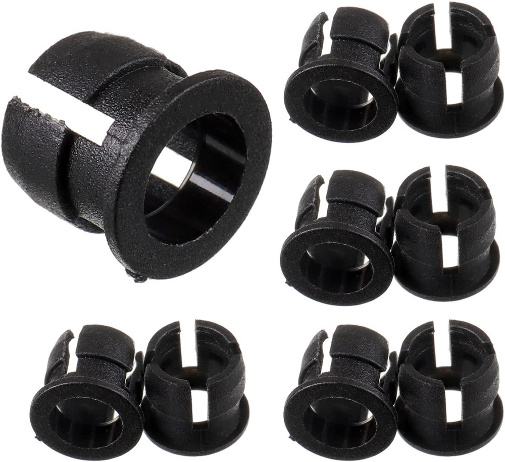 100pc 5mm LED Bezel Holders - Black Plastic Panel Mount Clip for LED Diodes